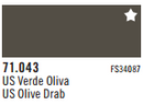 Vallejo Acrylic Paints 71043 OLIVE DRAB 17ml 6p
