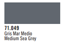 Vallejo Acrylic Paints 71049 MEDIUM SEA GREY 17ml 6p