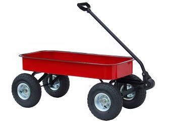 Morgan Cycle 71118 Classic Junior Size Steel Wagon in RED
