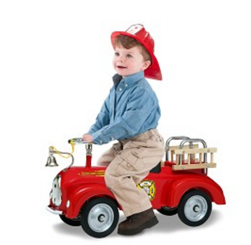 Morgan Cycle 71105 Fire Engine Foot to Floor Scoot-Ster