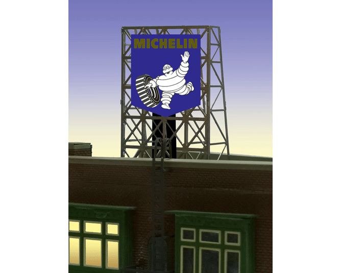 Miller Engineering Animations 443941 Michelin Man Billboard, HO and N Scales