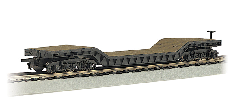 Bachmann 71399 52' Center-Depressed Flat Car w/ No Load - N Scale