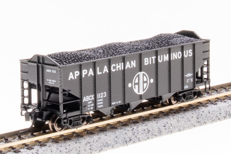 BLI 7158 3-Bay Hopper, Appalachian Bituminous, Black/White, 2-pack A, N (Fantasy Paint Scheme)