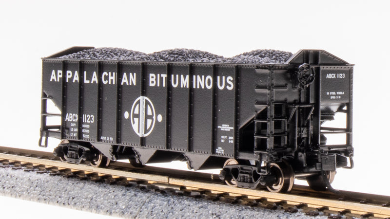 BLI 7158 3-Bay Hopper, Appalachian Bituminous, Black/White, 2-pack A, N (Fantasy Paint Scheme)