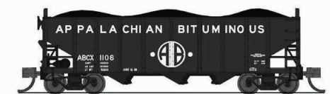 BLI 7158 3-Bay Hopper, Appalachian Bituminous, Black/White, 2-pack A, N (Fantasy Paint Scheme)