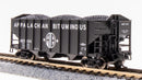 BLI 7159 3-Bay Hopper, Appalachian Bituminous, Black/White, 2-pack B, N (Fantasy Paint Scheme)