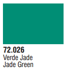 Vallejo Acrylic Paints 72026 GAME COLOR JADE GREEN 17ml 6p