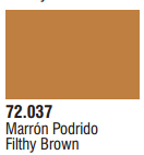 Vallejo Acrylic Paints 72037 GAME COLOR FILTHY BROWN 17ml