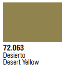 Vallejo Acrylic Paints 72063 GAME COLOR DESERT YELLOW