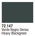 Vallejo Acrylic Paints 72147 HEAVY BLACKGREEN X-OPAQUE