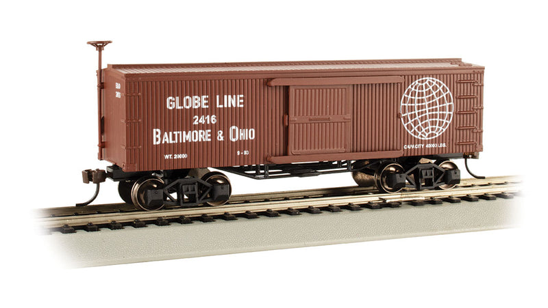 Bachmann 72311 Baltimore & Ohio- Globe Line - Old-time Box Car - HO Scale