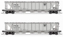 BLI 7254 H32 Covered Hopper, PRR, Gray with â€œPRRâ€ and Black Keystone, 2-pack, N Scale