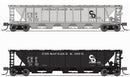 BLI 7259 H32 Covered Hopper, C&O, Variety 2-pack, N Scale (Fantasy Paint Scheme)