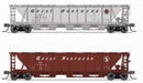 BLI 7261 H32 Covered Hopper, GN, Variety 2-pack, N Scale (Fantasy Paint Scheme)