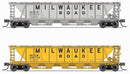 BLI 7262 H32 Covered Hopper, MILW, Variety 2-pack, N Scale (Fantasy Paint Scheme)