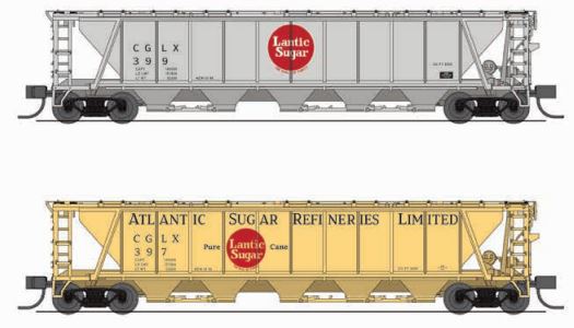 BLI 7264 H32 Covered Hopper, Atlantic Sugar, 2-pack, N Scale (Fantasy Paint Scheme)