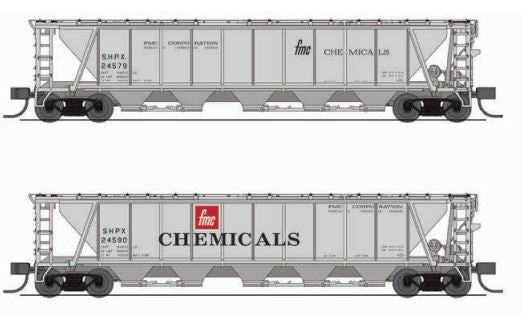 BLI 7265 H32 Covered Hopper, FMC Chemicals, 2-pack, N Scale (Fantasy Paint Scheme)