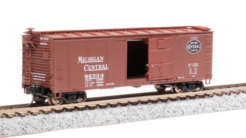 BLI 7270 NYC 40' Steel Boxcar, Variety Set A, 1930's 4-pack, (NYC, MC, P&E, B&A), N Scale