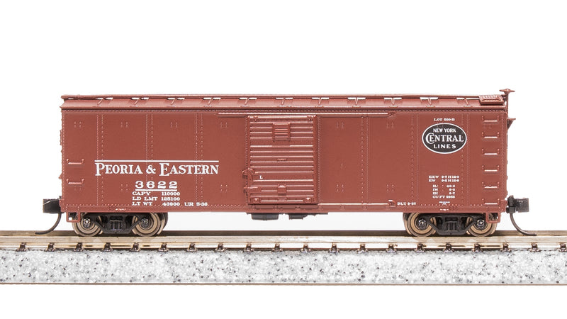 BLI 7270 NYC 40' Steel Boxcar, Variety Set A, 1930's 4-pack, (NYC, MC, P&E, B&A), N Scale