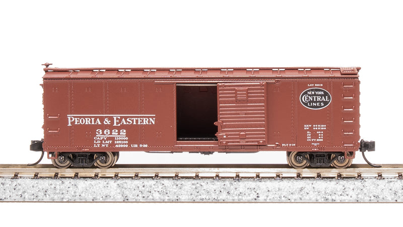 BLI 7270 NYC 40' Steel Boxcar, Variety Set A, 1930's 4-pack, (NYC, MC, P&E, B&A), N Scale