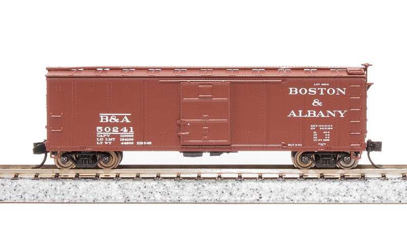 BLI 7270 NYC 40' Steel Boxcar, Variety Set A, 1930's 4-pack, (NYC, MC, P&E, B&A), N Scale