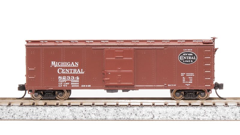 BLI 7270 NYC 40' Steel Boxcar, Variety Set A, 1930's 4-pack, (NYC, MC, P&E, B&A), N Scale