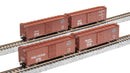 BLI 7270 NYC 40' Steel Boxcar, Variety Set A, 1930's 4-pack, (NYC, MC, P&E, B&A), N Scale