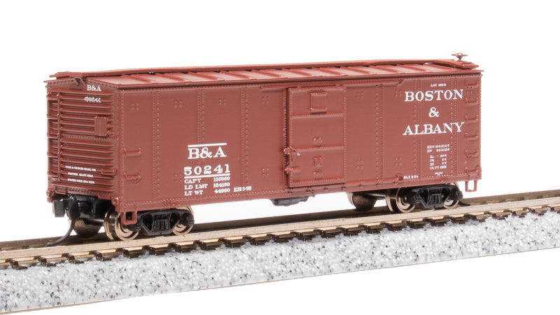 BLI 7270 NYC 40' Steel Boxcar, Variety Set A, 1930's 4-pack, (NYC, MC, P&E, B&A), N Scale