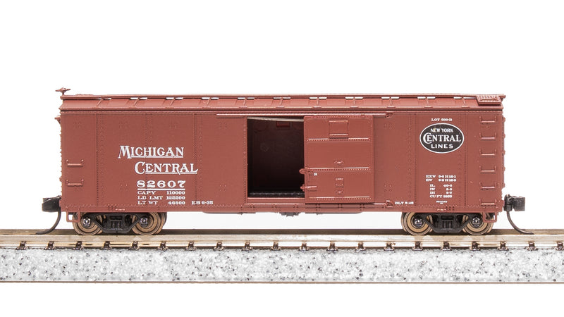 BLI 7271 NYC 40' Steel Boxcar, Variety Set B, 1930's 4-pack, (NYC, MC, P&E, B&A), N Scale