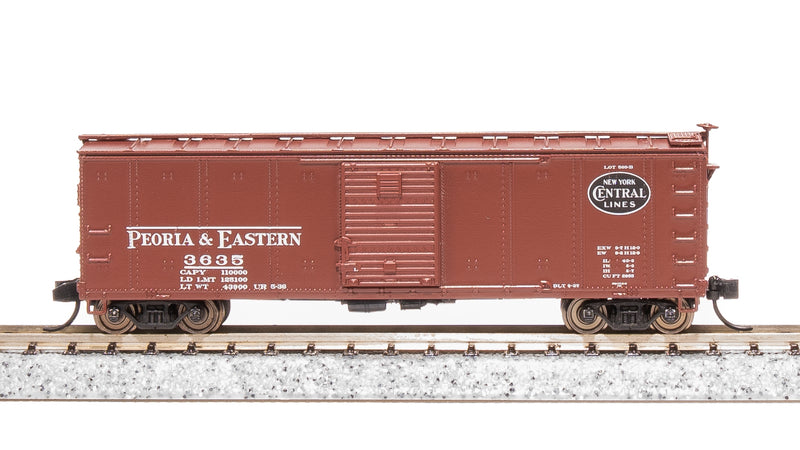 BLI 7271 NYC 40' Steel Boxcar, Variety Set B, 1930's 4-pack, (NYC, MC, P&E, B&A), N Scale