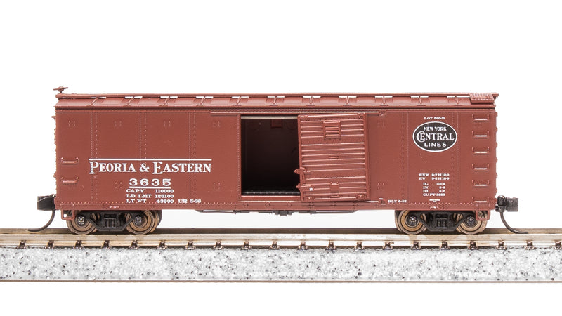 BLI 7271 NYC 40' Steel Boxcar, Variety Set B, 1930's 4-pack, (NYC, MC, P&E, B&A), N Scale