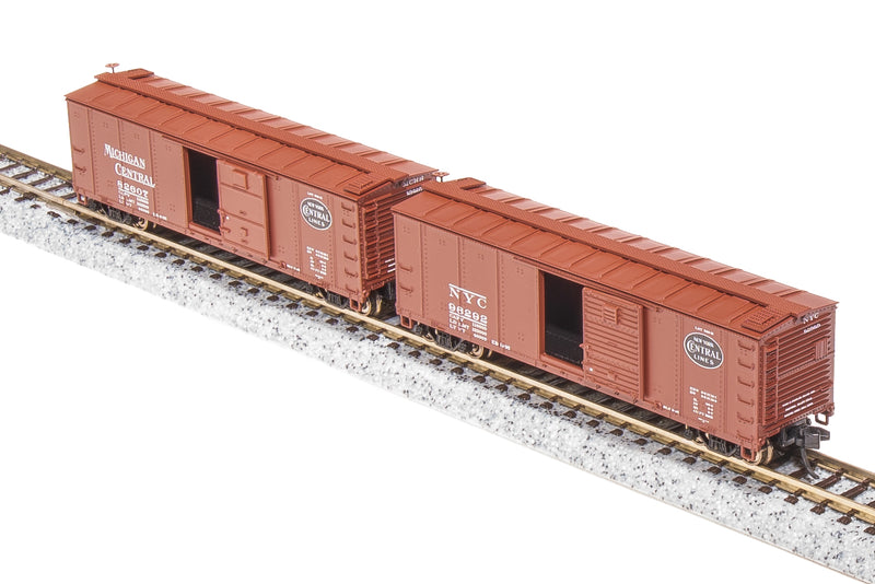 BLI 7271 NYC 40' Steel Boxcar, Variety Set B, 1930's 4-pack, (NYC, MC, P&E, B&A), N Scale