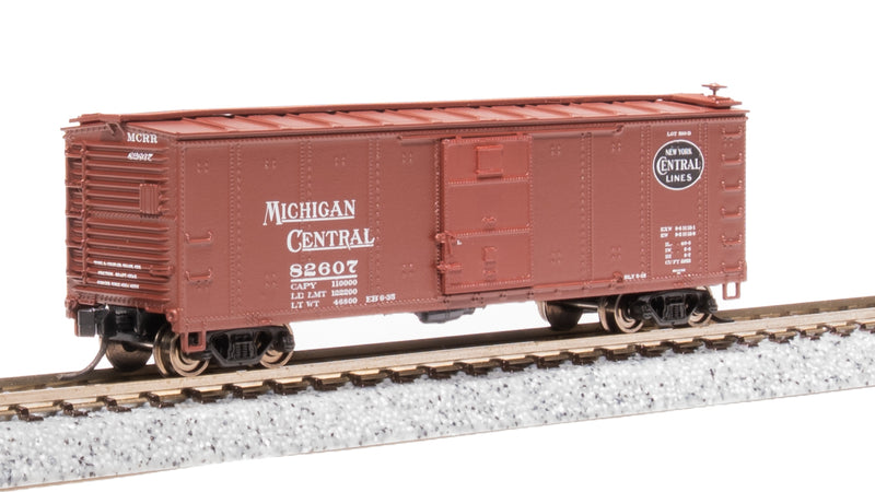 BLI 7271 NYC 40' Steel Boxcar, Variety Set B, 1930's 4-pack, (NYC, MC, P&E, B&A), N Scale