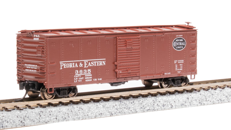 BLI 7271 NYC 40' Steel Boxcar, Variety Set B, 1930's 4-pack, (NYC, MC, P&E, B&A), N Scale