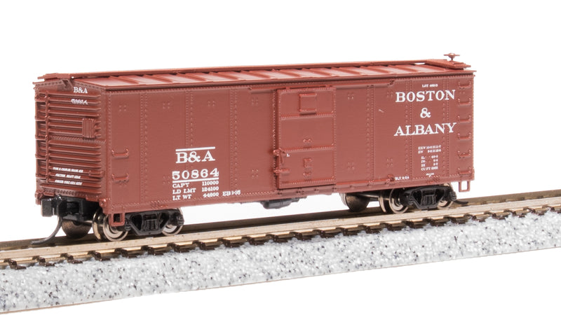 BLI 7271 NYC 40' Steel Boxcar, Variety Set B, 1930's 4-pack, (NYC, MC, P&E, B&A), N Scale