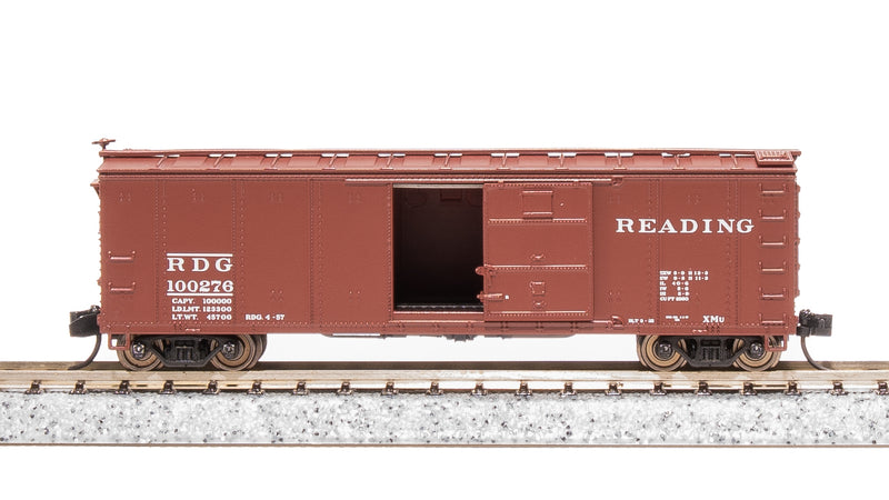 BLI 7272 NYC 40' Steel Boxcar, Variety Set C, 1950's 4-pack, (NYC, RDG, DLW, NB), N Scale