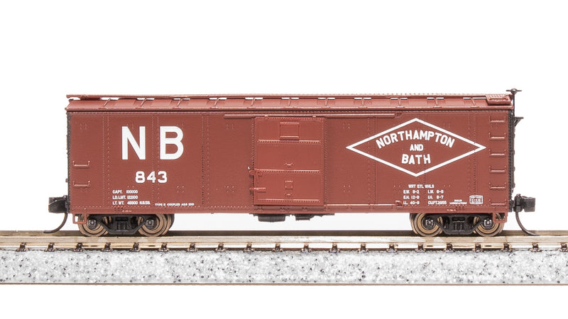 BLI 7273 NYC 40' Steel Boxcar, Variety Set D, 1950's 4-pack, (NYC, RDG, DLW, NB), N Scale