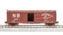 BLI 7273 NYC 40' Steel Boxcar, Variety Set D, 1950's 4-pack, (NYC, RDG, DLW, NB), N Scale