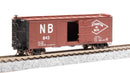 BLI 7273 NYC 40' Steel Boxcar, Variety Set D, 1950's 4-pack, (NYC, RDG, DLW, NB), N Scale