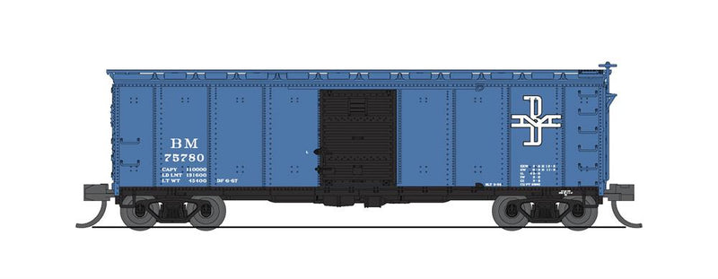 BLI 7274 USRA 40' Steel Boxcar, B&M, 2-pack, N Scale