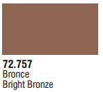 Vallejo Acrylic Paints 72757 Game Air Bright Bronze 6p
