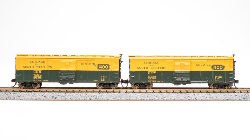 BLI 7276 USRA 40' Steel Boxcar, CNW, 2-pack, N Scale