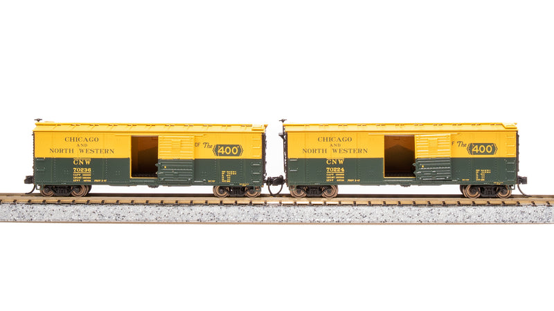 BLI 7276 USRA 40' Steel Boxcar, CNW, 2-pack, N Scale