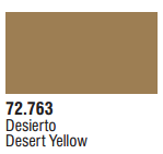 Vallejo Acrylic Paints 72763 Game Air Desert Yellow 6p