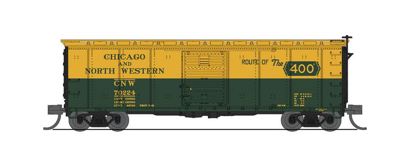 BLI 7276 USRA 40' Steel Boxcar, CNW, 2-pack, N Scale