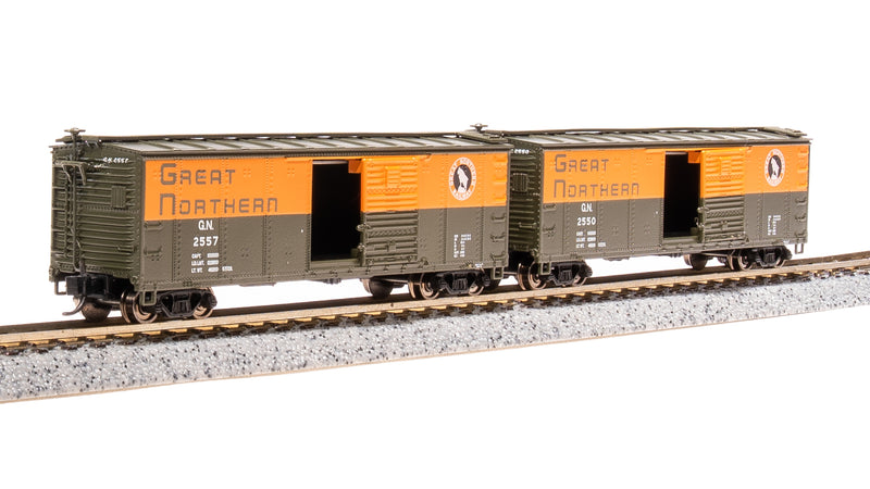 BLI 7278 USRA 40' Steel Boxcar, GN, 2-pack , N Scale