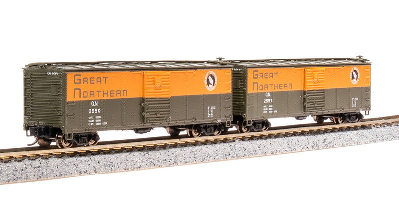 BLI 7278 USRA 40' Steel Boxcar, GN, 2-pack , N Scale