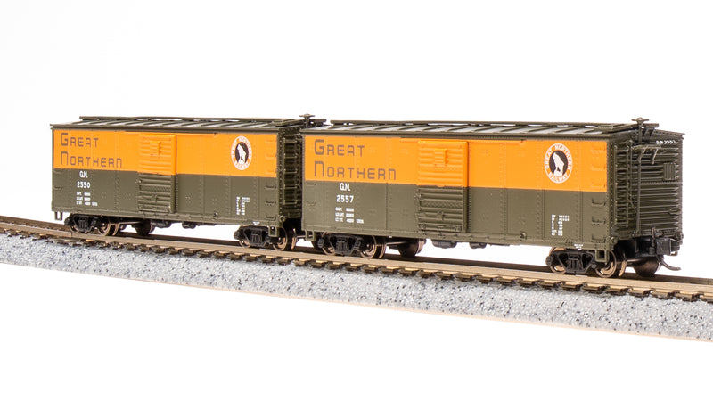 BLI 7278 USRA 40' Steel Boxcar, GN, 2-pack , N Scale