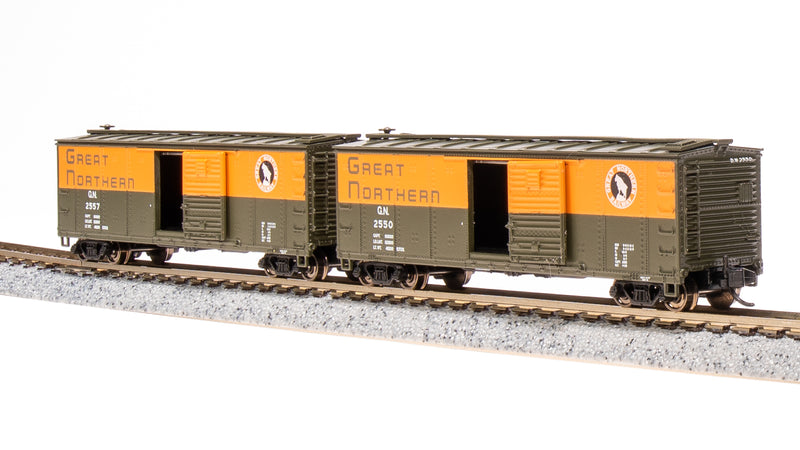 BLI 7278 USRA 40' Steel Boxcar, GN, 2-pack , N Scale