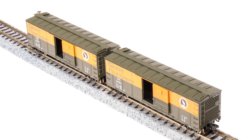 BLI 7278 USRA 40' Steel Boxcar, GN, 2-pack , N Scale